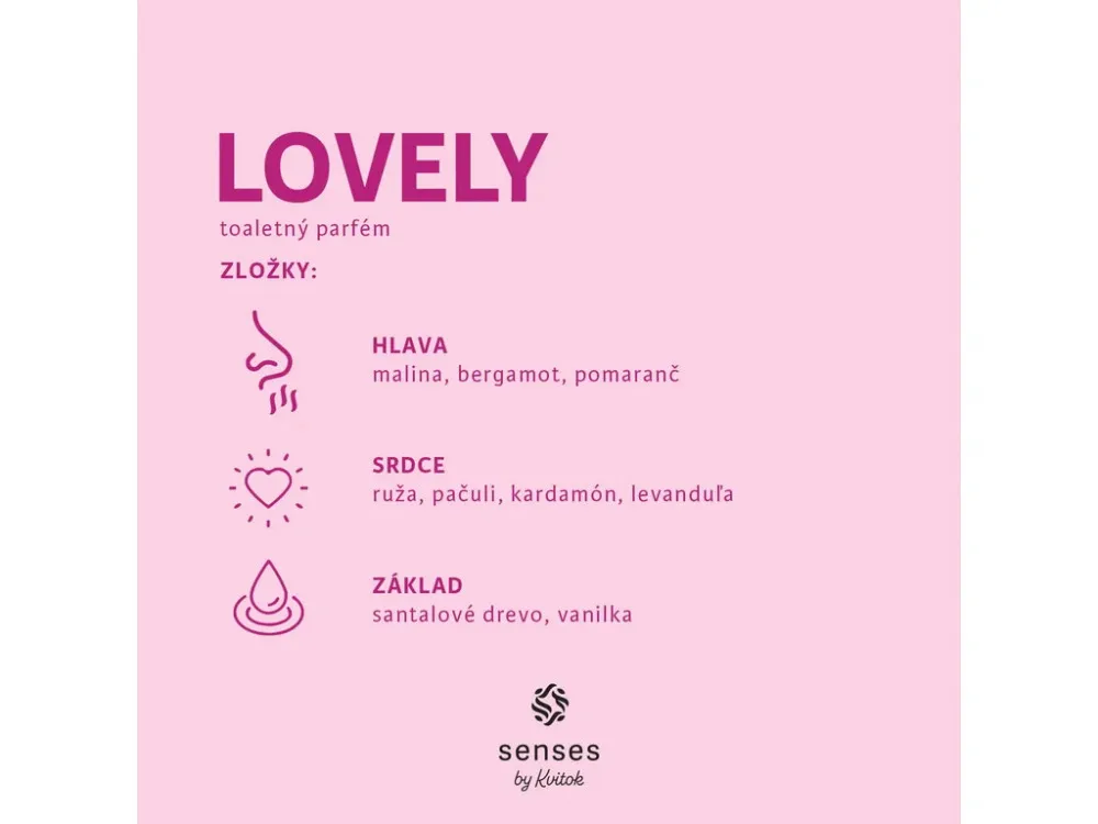 Kvitok SENSES Eau de Toilette (EdP) - Lovely 30ml
