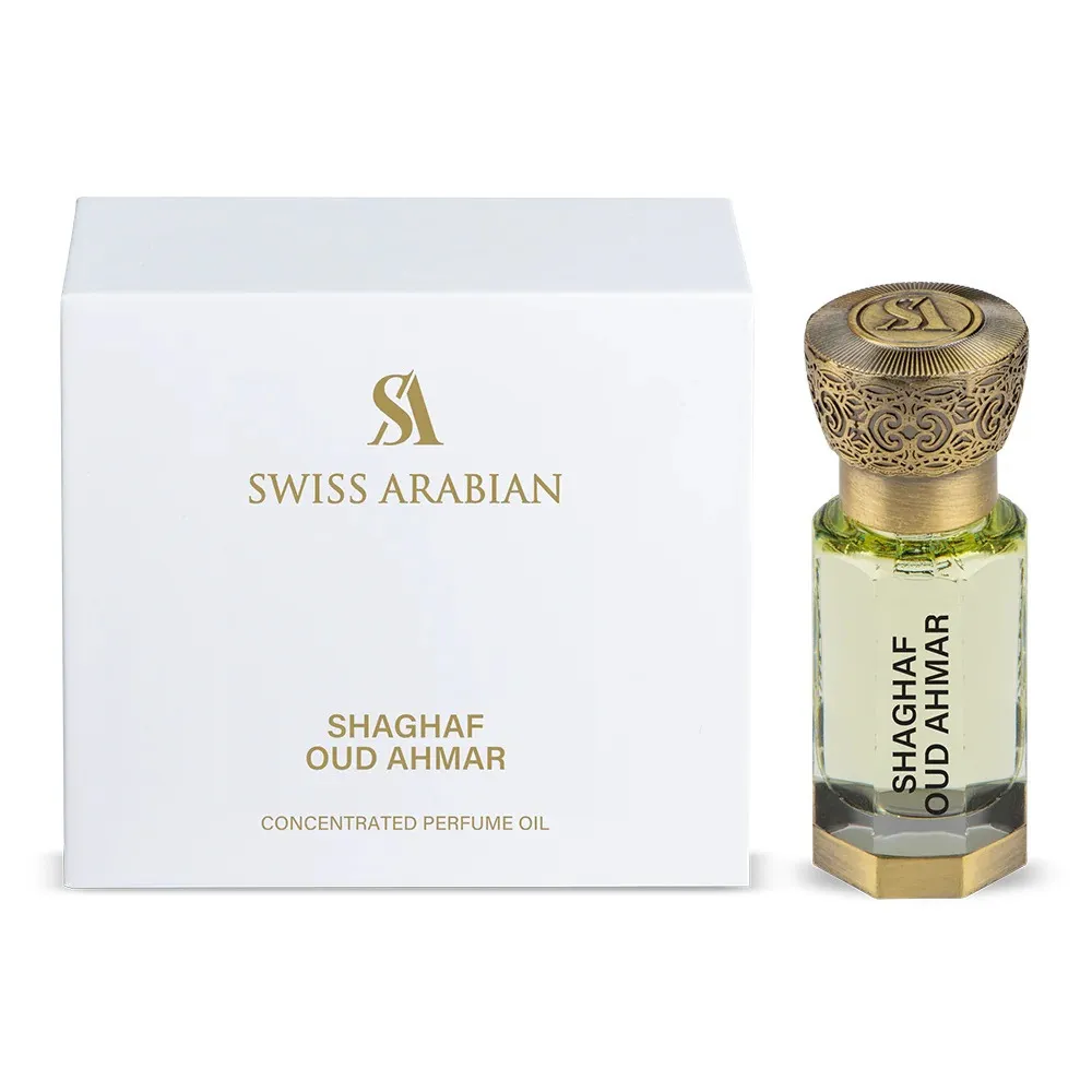 Shaghaf Oud Ahmar huile de parfum concentrée unisexe 12 ml