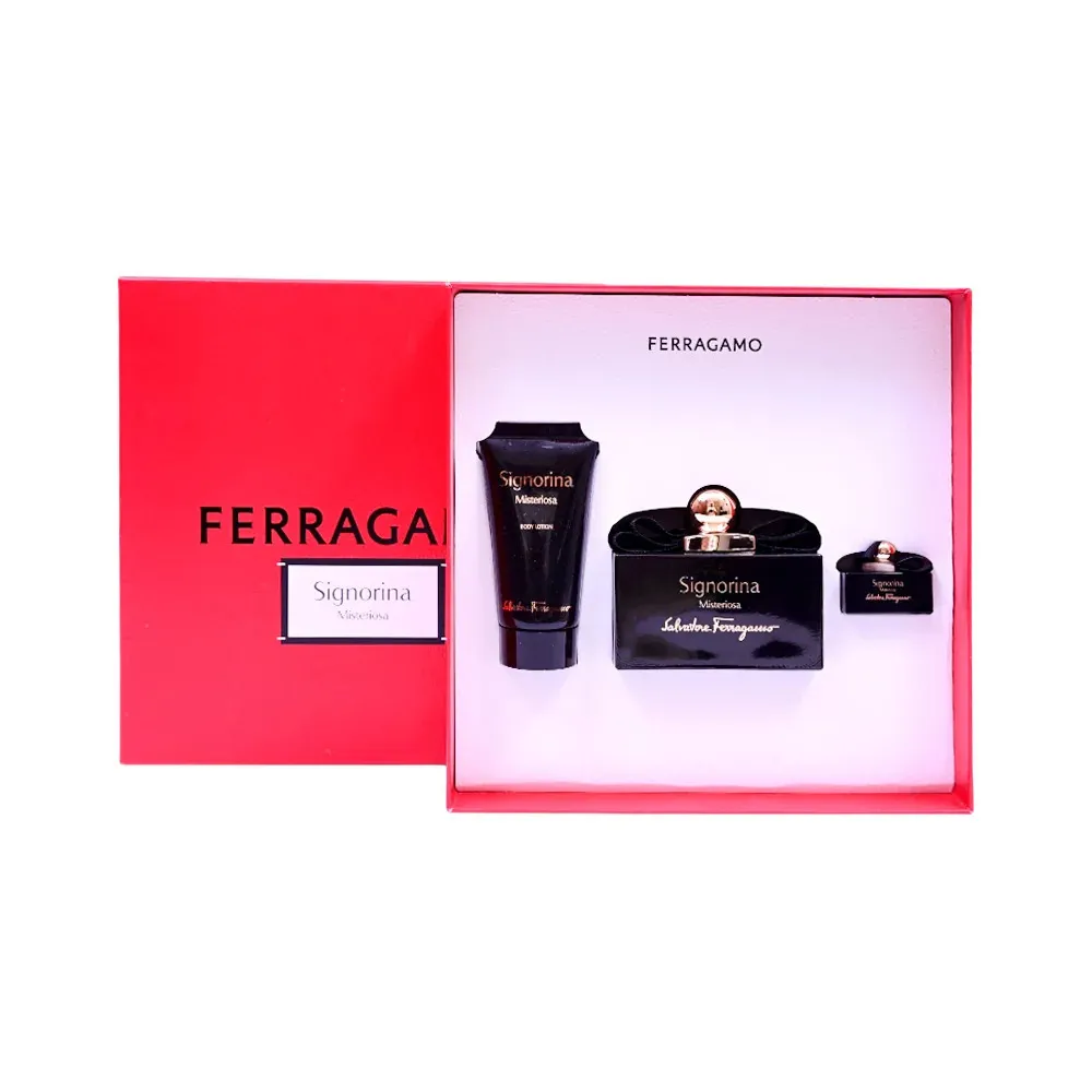 Signorina Misteriosa eau de parfum pour femme 100 ml + mini eau de parfum 5 ml + lait pour le corps 50 ml