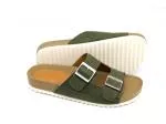 Perky Slide Fivela Baixo Rustic Green