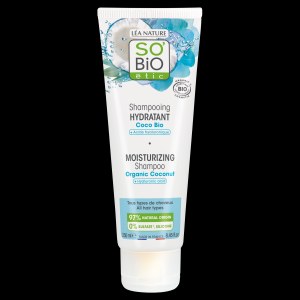 Shampoing hydratant à la noix de coco et à l'acide hyaluronique BIO (250 ml) - pour tous types de cheveux