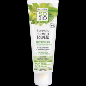 Shampoing doux verveine-citron BIO (250 ml) - idéal pour les cheveux gras