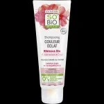 SO’BiO étic Shampooing pour cheveux colorés et méchés à l'hibiscus BIO (250 ml) - préserve l'éclat de la couleur