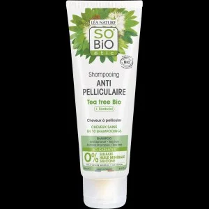 SO’BiO étic Shampooing antipelliculaire BIO à l'arbre à thé et au bisabolol (250 ml) - avec du jus d'aloé vera