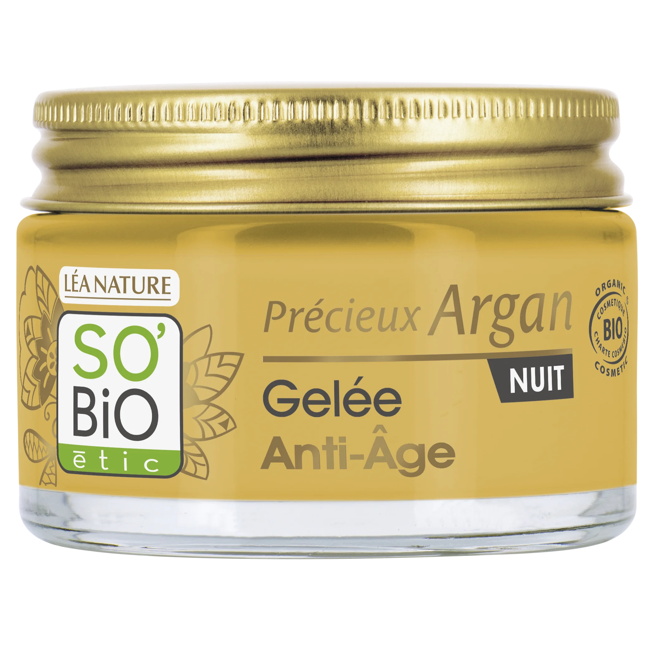 SO’BiO étic Anti-âge Précieux Argan Gel de nuit BIO (50 ml) - régénère et lisse la peau
