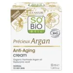 SO’BiO étic Anti-âge Précieux Argan Crème de jour BIO (50 ml) - hydrate, raffermit et illumine la peau
