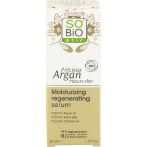 SO’BiO étic Anti-Âge Précieux Argan Sérum hydratant et régénérant GOLD BIO (30 ml) - à l'acide hyaluronique