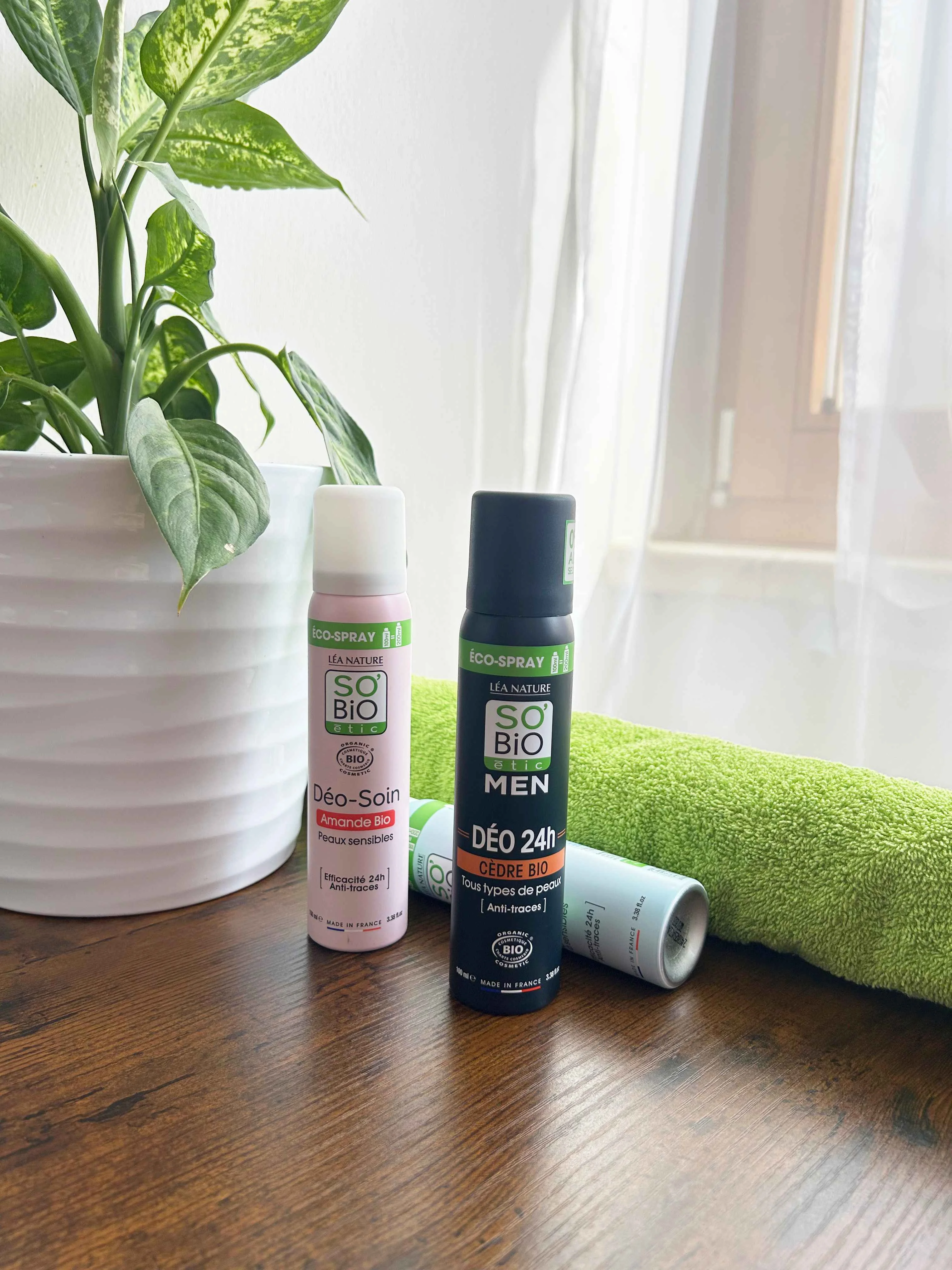 SO’BiO étic Déodorant naturel ECO SPRAY 24h MEN - cèdre BIO (100 ml) - efficace jusqu’à 24 heures