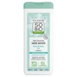 SO’BiO étic Gel douche SANS SAVON à la fleur de lotus BIO (650 ml) - idéal pour les peaux sèches et sensibles