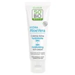 SO’BiO étic Crème de jour richement hydratante à l’Aloe vera BIO (50 ml) - à l’acide hyaluronique