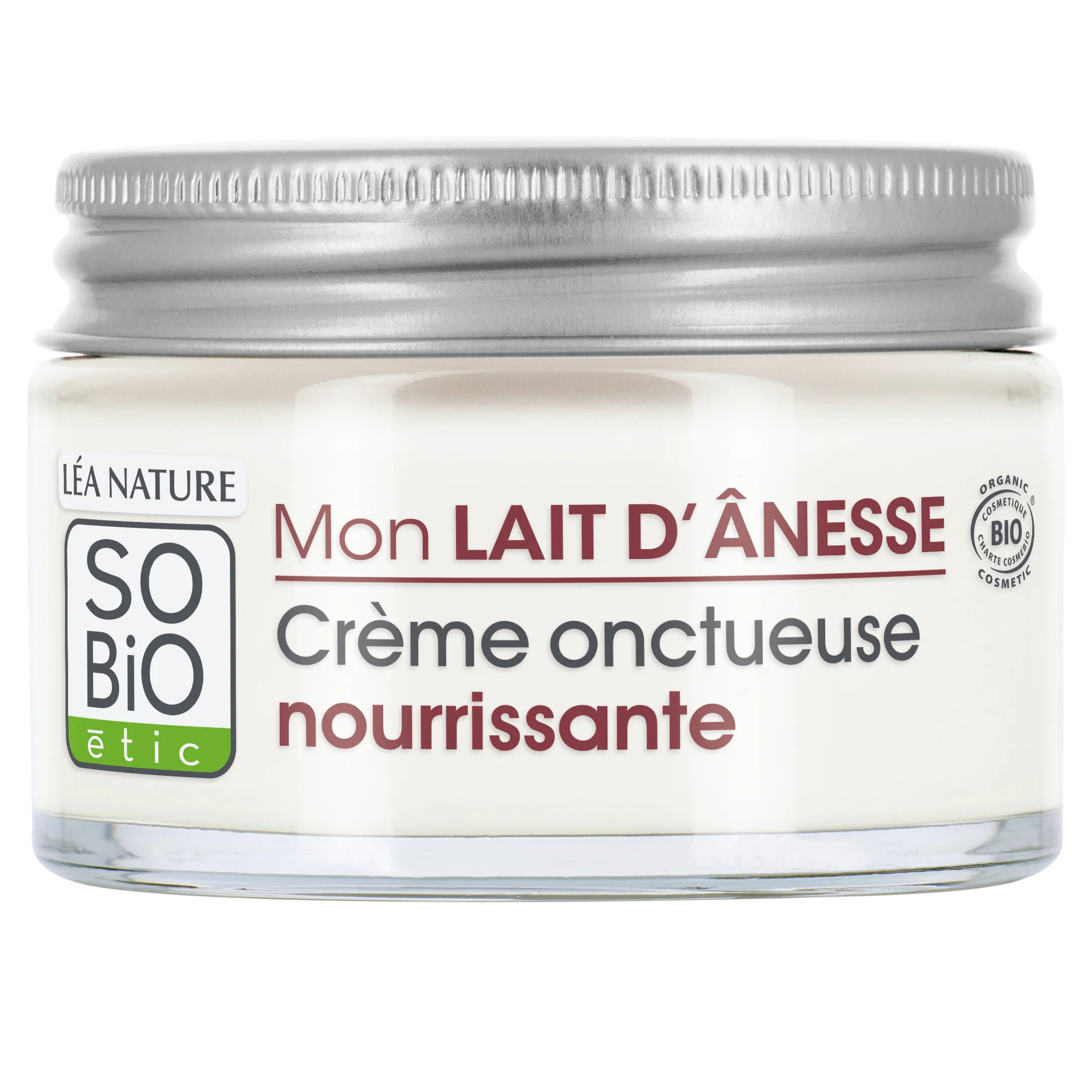 SO’BiO étic Crème richement nourrissante au lait d’ânesse BIO (50 ml) - pour peaux très sèches
