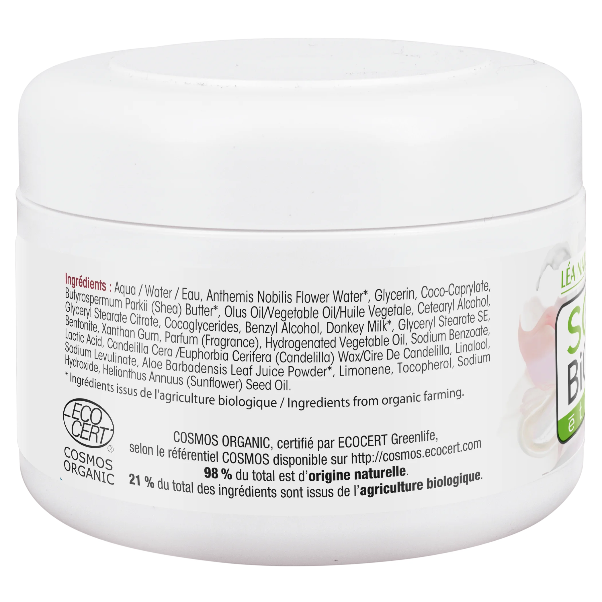 SO’BiO étic Crème corps nourrissante au lait d’ânesse BIO (200 ml) - convient aussi aux peaux sensibles