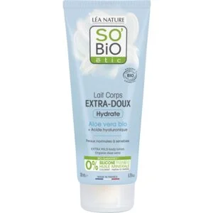 SO’BiO étic Lait corporel extra-hydratant à l’Aloe vera et à l’acide hyaluronique BIO (200 ml) - à l’acide hyaluronique