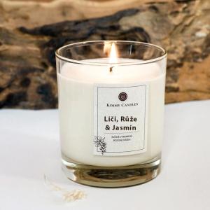 Bougie de soja Lychee, Rose & Jasmin