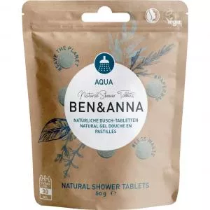 Ben & Anna Gel douche en tablettes Aqua (24 pcs) - 1 tablette = 3-5 lavages