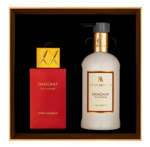 Swiss Arabian Shaghaf Oud Ahmar U 75 ml + lait corporel eau de parfum