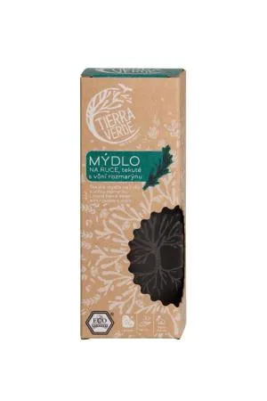 Tierra Verde Savon liquide pour les mains au romarin (bouteille en verre 230 ml)