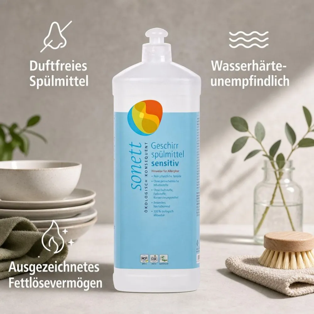 Sonett Liquide vaisselle liquide - Sensitive 1 l