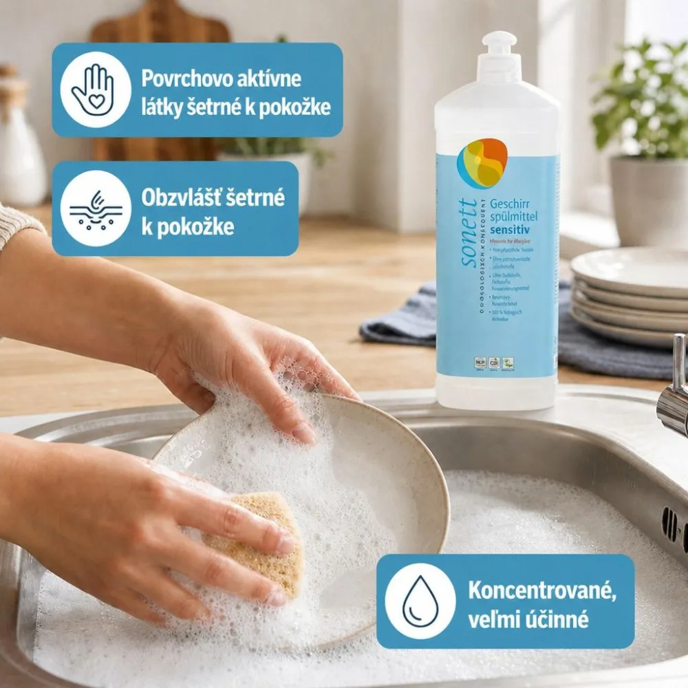 Sonett Liquide vaisselle liquide - Sensitive 1 l