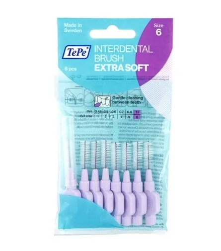 Brosses interdentaires extra souples 1,1 mm 8 pièces