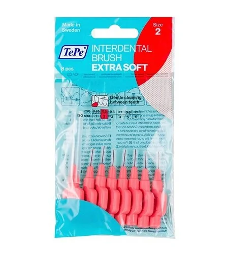 Brosses interdentaires extra souples 0,5 mm 8 pièces