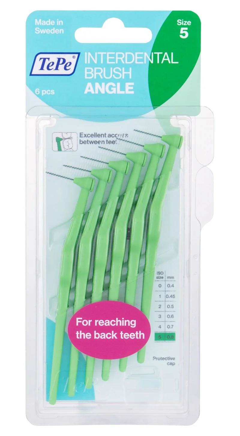 Angle brossettes interdentaires 0,8 mm 6 pièces