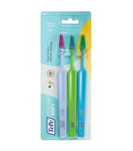 Colour Select Soft brosse à dents souple 3 pcs