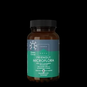 Terranova Health Green Child Friendly Microflora (50 gélules) - convient aux enfants de 4 à 12 ans