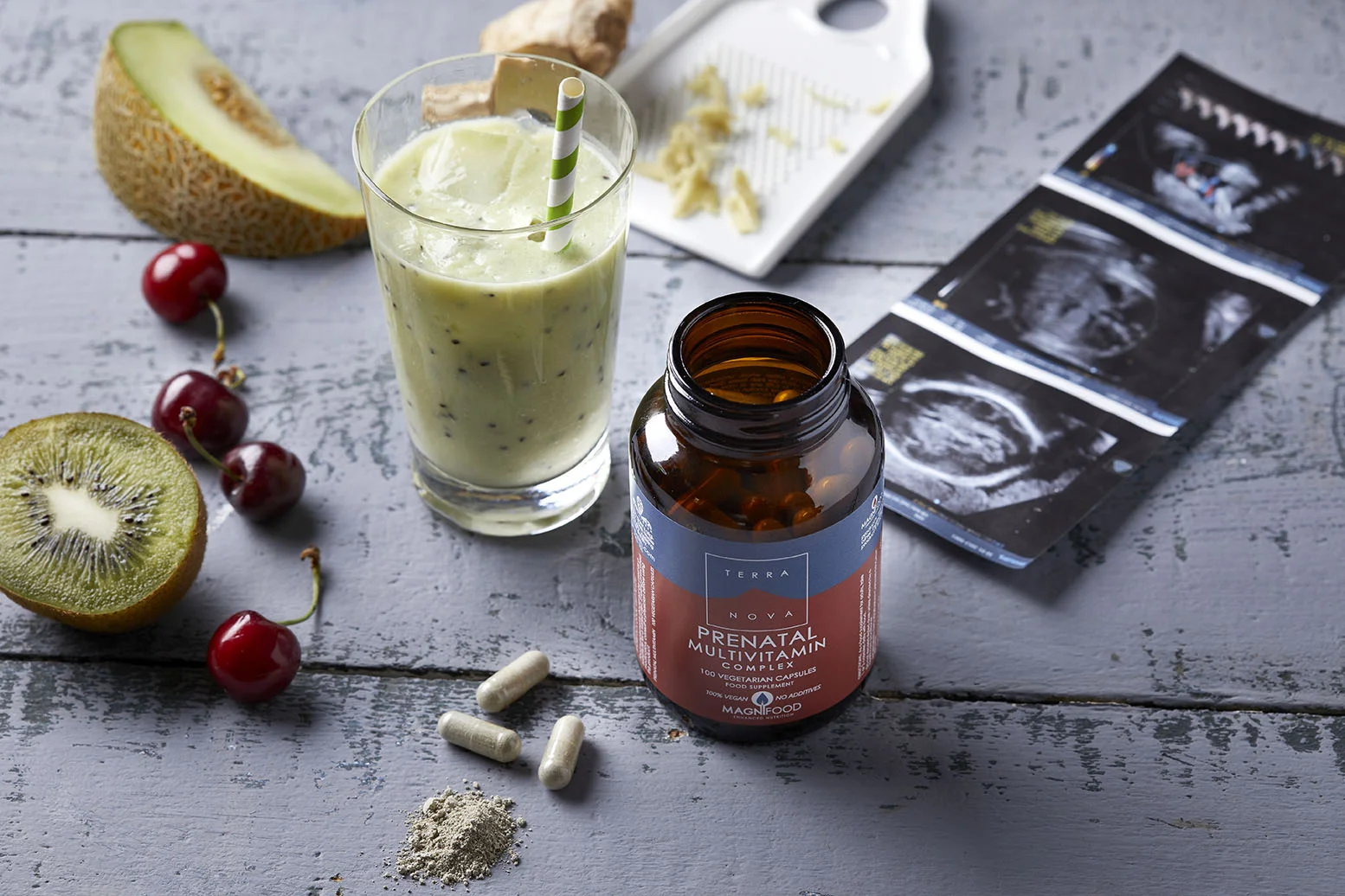 Terranova Health Complexe multivitaminique prénatal (50 gélules) - avec la forme active de l'acide folique