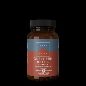 Terranova Health Quercetin Nettle Complex avec de l'ortie (50 gélules) - pendant la saison des pollens et en cas d'immunité affaiblie