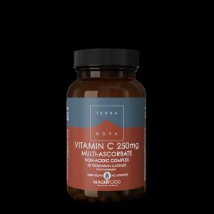 Terranova Health Vitamine C 250 mg Complexe 50 gélules - sous forme d'ascorbates minéraux