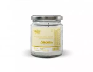 The Greatest Candle in the World The Greatest Candle Bougie en verre sans déchets (120 g) - citronnelle - dure environ 30 heures.