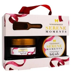 The Indulgent Bathing Co. Serene Moments coffret cadeau gommage corps 135 g + sels de bain 105 g