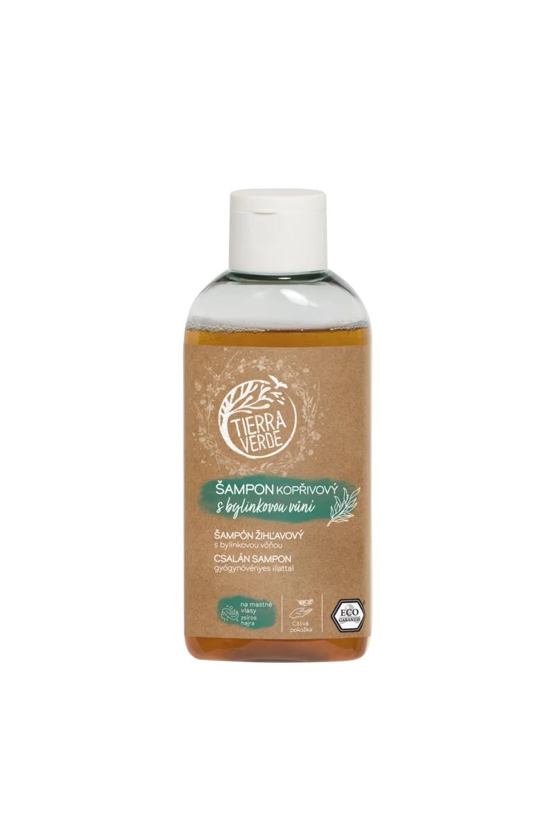 Tierra Verde Shampooing à l’ortie au parfum d’herbes 100 ml - pour cheveux gras