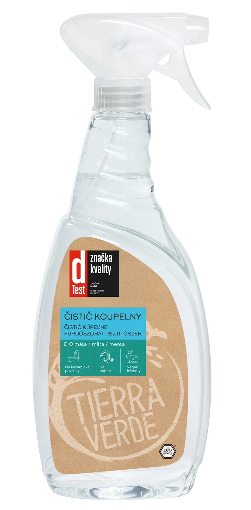 Tierra Verde Nettoyant pour salle de bain à la menthe BIO 110 ml - avec des tensioactifs biodégradables