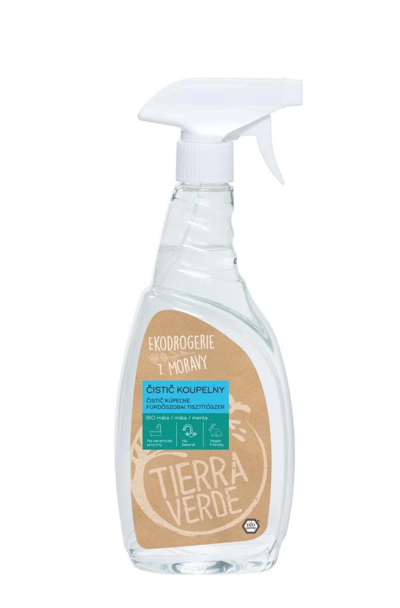 Tierra Verde Nettoyant pour salle de bain à la menthe BIO 110 ml - avec des tensioactifs biodégradables
