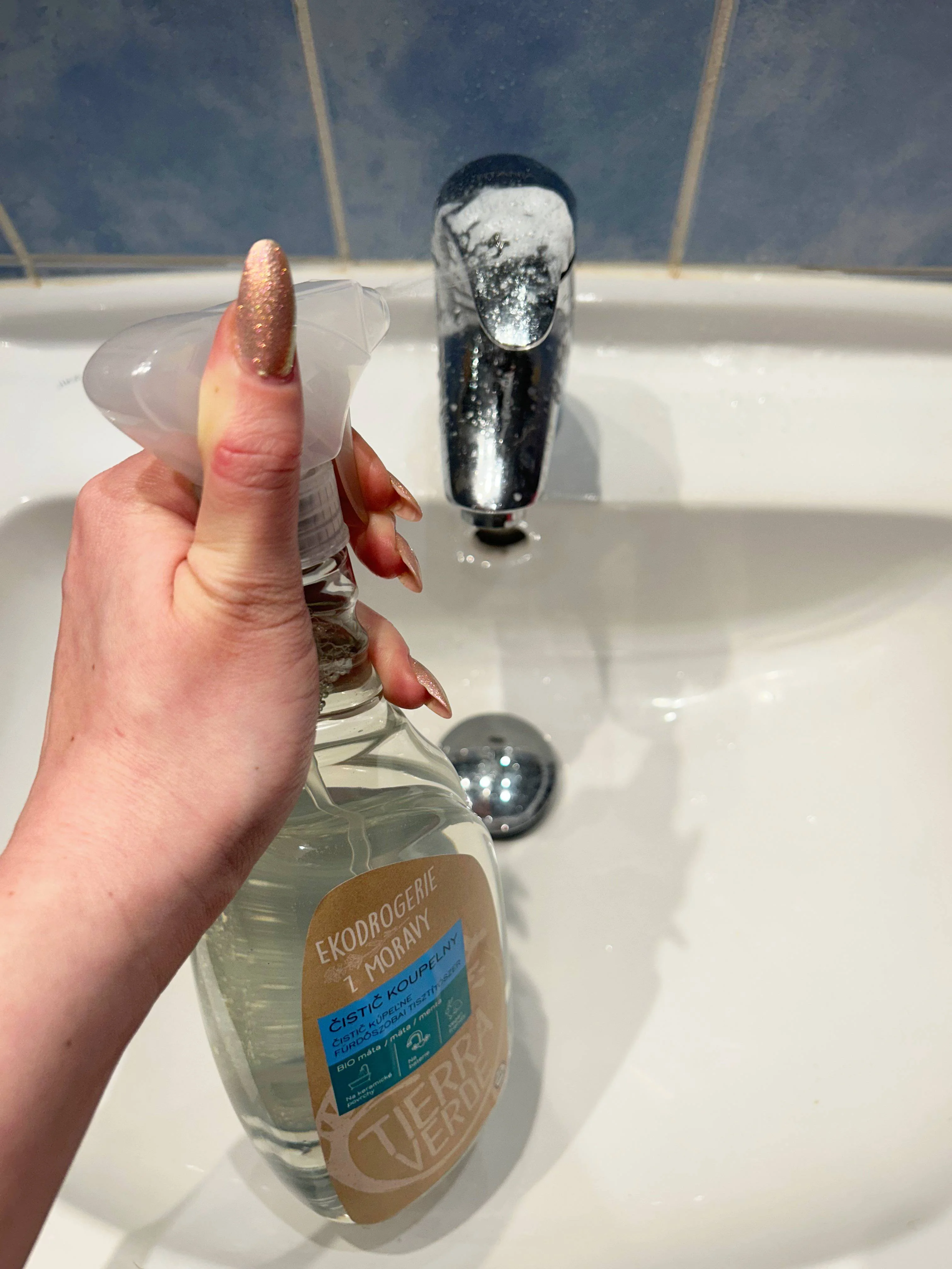 Tierra Verde Nettoyant pour salle de bain à la menthe BIO 110 ml - avec des tensioactifs biodégradables