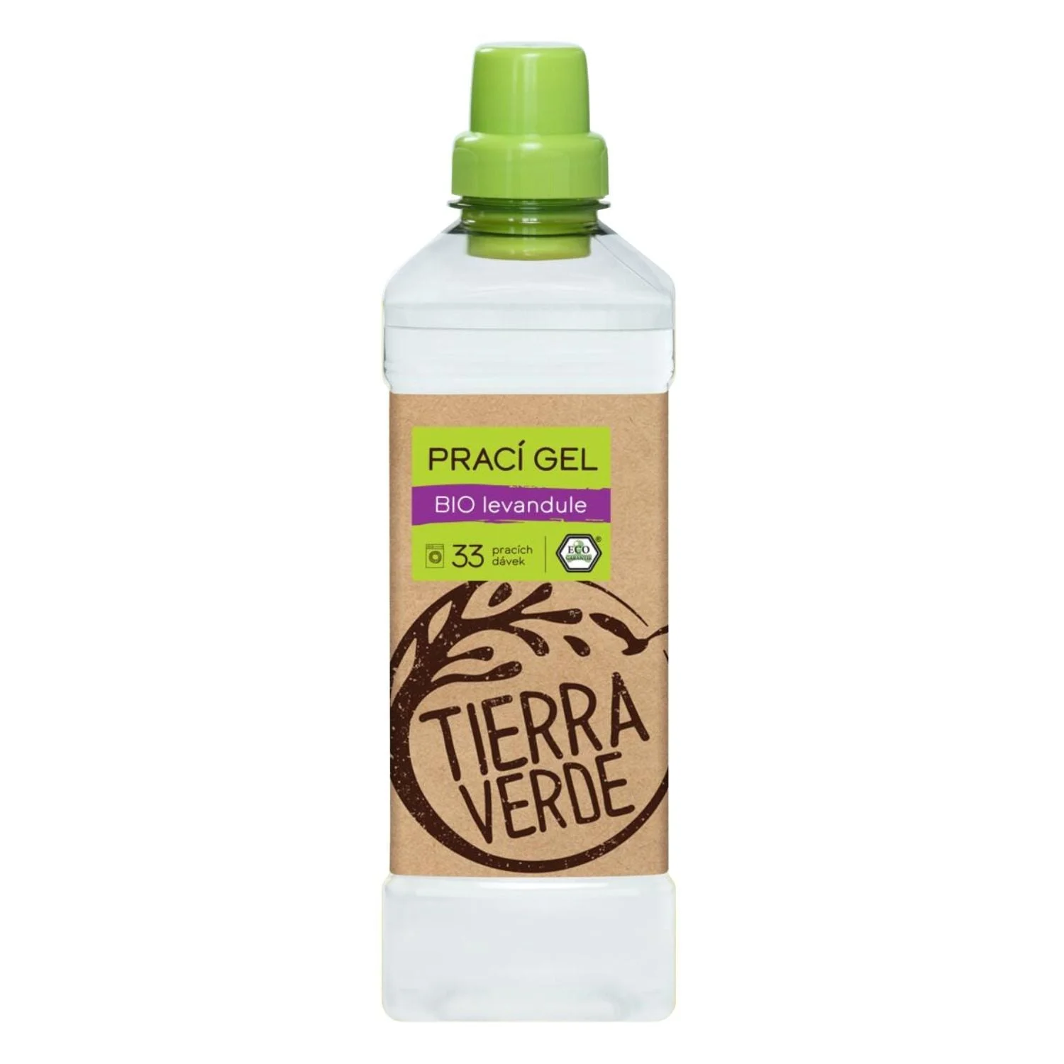 Tierra Verde Gel lessive parfumé à la lavande BIO 1 l - nouvelle formule améliorée