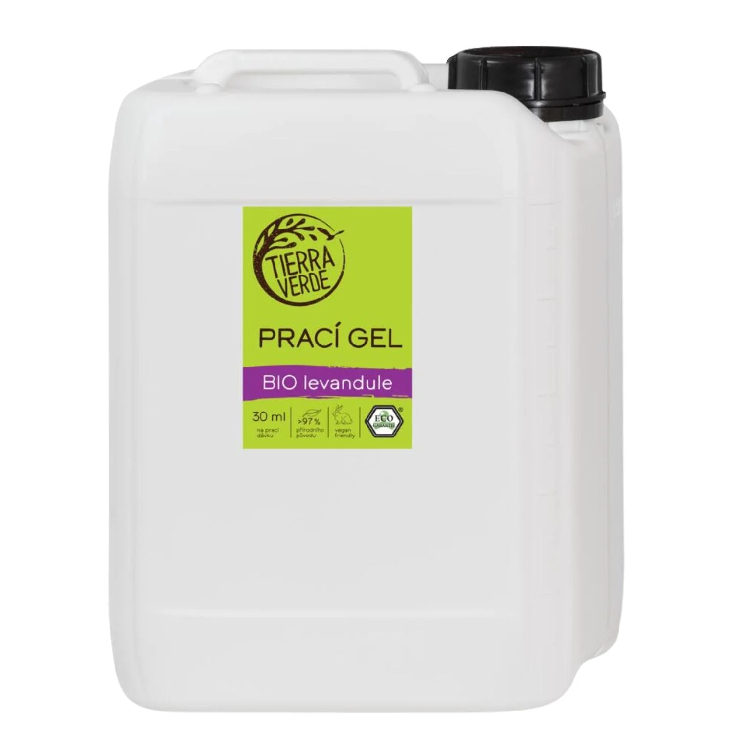 Tierra Verde Gel lessive parfumé à la lavande BIO 1 l - nouvelle formule améliorée