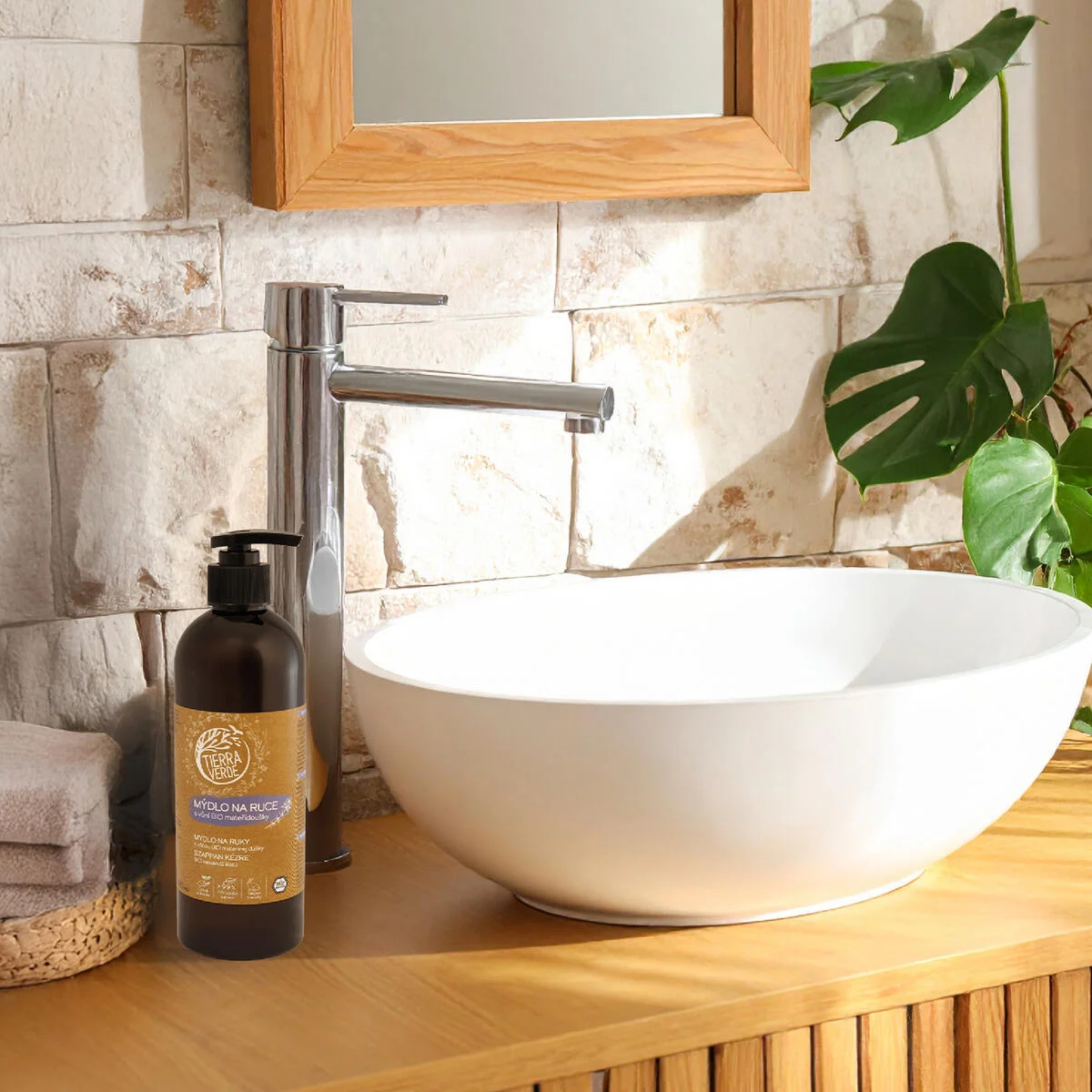 Tierra Verde Savon liquide pour les mains - BIO Thym 290 ml - au plantain bio tchèque