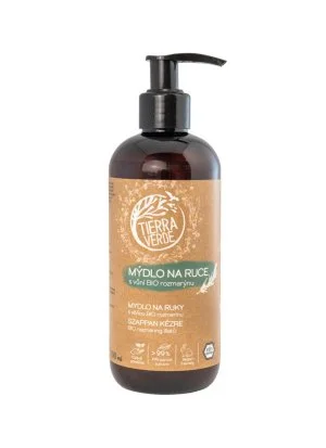 Tierra Verde Savon liquide pour les mains - BIO Romarin 290 ml - avec plantain bio tchèque