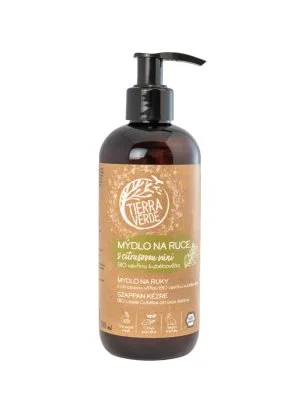 Tierra Verde Savon liquide pour les mains - BIO Laurier 290 ml - au plantain bio tchèque