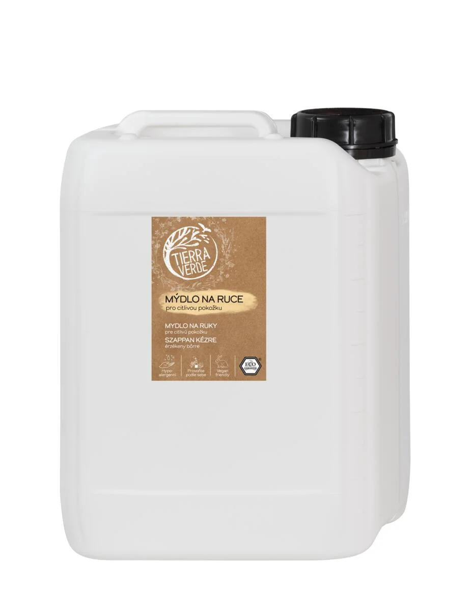 Tierra Verde Savon liquide pour les mains - peau sensible 290 ml - au plantain bio tchèque