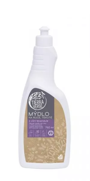 Tierra Verde Savon liquide pour les mains avec un parfum de lavande (750 ml)