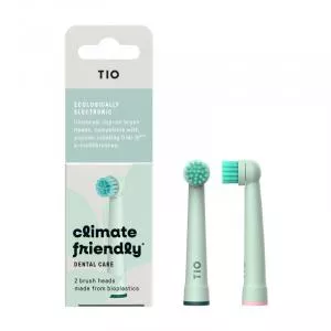 TIO MATIK Tête de remplacement pour el. brosse à dents oscillante (2 pcs) - compatible avec les modèles de brosse à dents oral-b