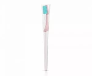 TIO Brosse à dents (ultra douce) - rose corail - fabriquée à partir de plantes