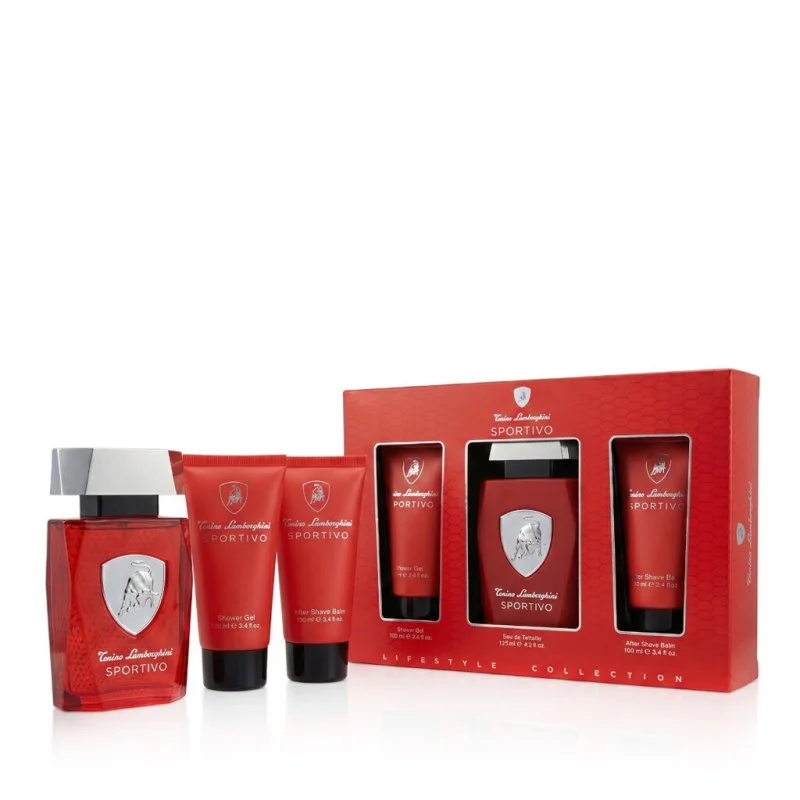 Sportivo Eau de Toilette pour Homme 125 ml + baume après-rasage 100 ml + gel douche