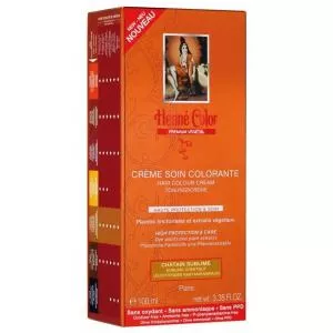 Henné Color Pansement pour cheveux teintés avec haute protection et soin Premium 100ml Châtaigne