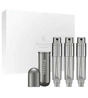 Travalo Classic vaporisateur de parfum rechargeable 3 x 5 ml Titane