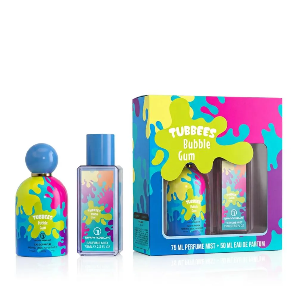 Tubbees Bubble Gum eau de parfum unisexe 50 ml + spray corporel 75 ml